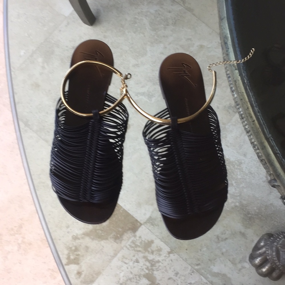 Giuseppe Zanotti Leather Gladiator Sandals